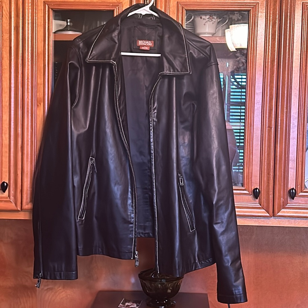 Michael Kors Leather Coat